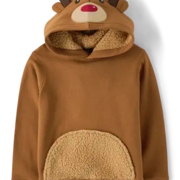 Boys Gymboree Rudolph Reindeer Hoodie and Jogger Pants Holiday Sweatsuit Set - Picture 4 of 4